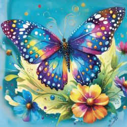 JACAROU - WINGS OF COLORS 40CM X 40CM - DIAMOND DOTZ